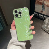 Diamond Waterfall Shimmer Plated iPhone Case-Exoticase-For iPhone 16 Pro Max-Green-Exoticase