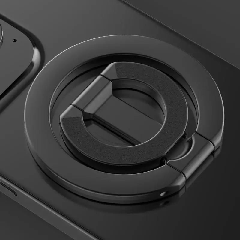 Double Sided Magnetic Folding iPhone Ring Holder-Exoticase-Black-Exoticase