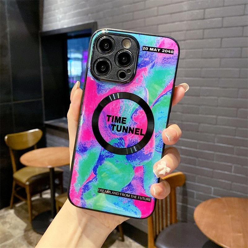 Dreamlike Floraland Apple iPhone Case With MagSafe Ring-Exoticase-For iPhone 14 Pro Max-3-