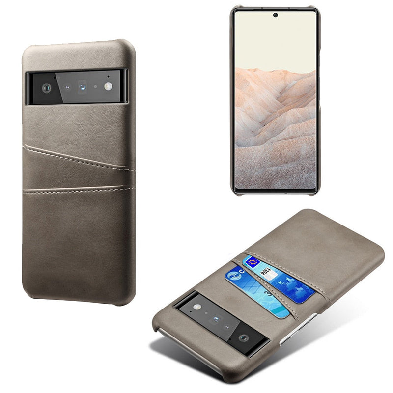 Dual Card Slots Google Pixel Wallet Case-Exoticase-