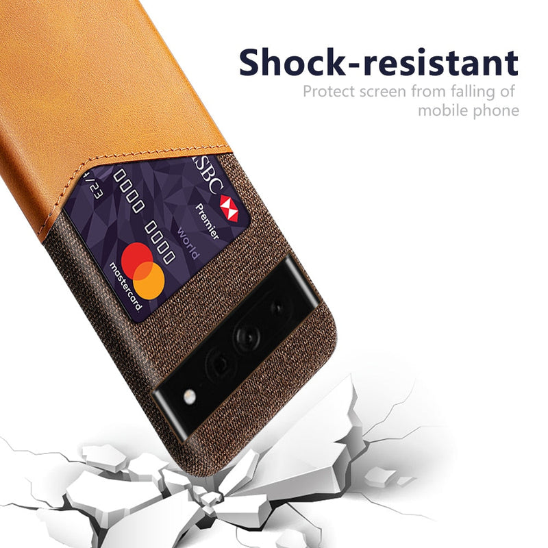 Dual Card Slots Google Pixel Wallet Case-Exoticase-