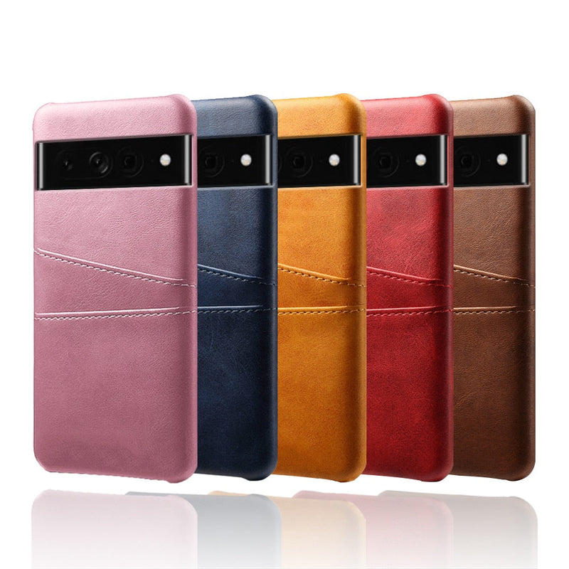 Dual Card Slots Google Pixel Wallet Case-Exoticase-