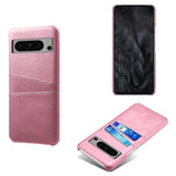 Dual Card Slots Google Pixel Wallet Case-Exoticase-For Pixel 8 Pro-Rose Gold-Exoticase