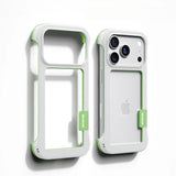 Dual Color Shockproof Bumper Frame For iPhone-Exoticase-For iPhone 17 Pro Max-White-Exoticase