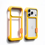 Dual Color Shockproof Bumper Frame For iPhone-Exoticase-For iPhone 17 Pro Max-Yellow-Exoticase