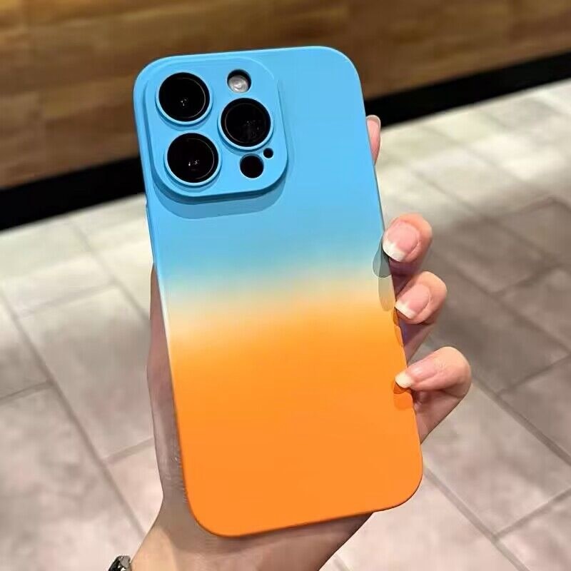 Dual Gradient Color MagSafe Apple iPhone Case-Exoticase-For iPhone 14 Pro Max-Sky blue-