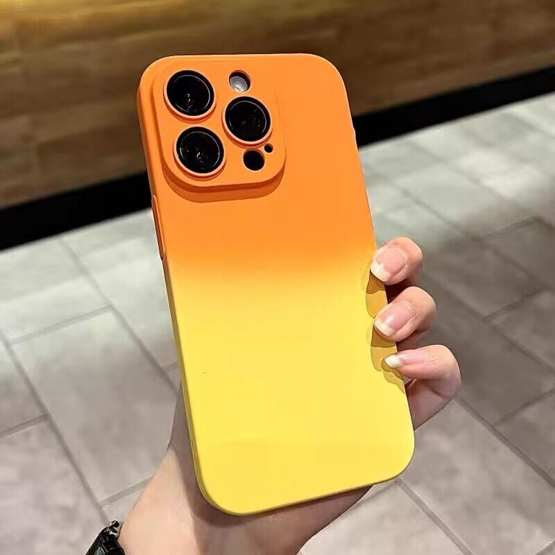 Dual Gradient Color MagSafe Apple iPhone Case-Exoticase-For iPhone 14 Pro Max-Orange-