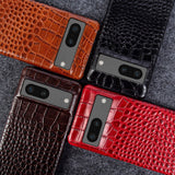 Dual Grain Genuine Leather Google Pixel Case-Exoticase-