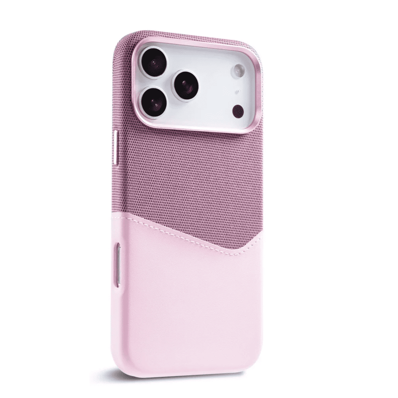 Duplex Jeansy Card Holder iPhone Case-Exoticase-For iPhone 17 Pro Max-Pink-Exoticase