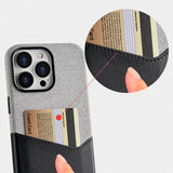 Duplex Jeansy Card Holder iPhone Case-Exoticase-Exoticase