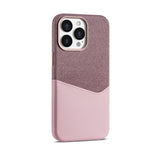 Duplex Jeansy Card Holder iPhone Case-Exoticase-For iPhone 15 Pro Max-Pink-Exoticase