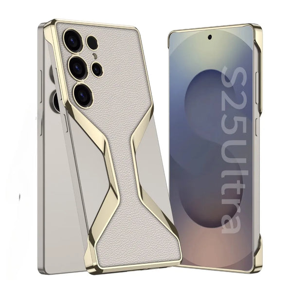 Electroplate Leather Crocodile Tempered Samsung Case-Exoticase-Exoticase