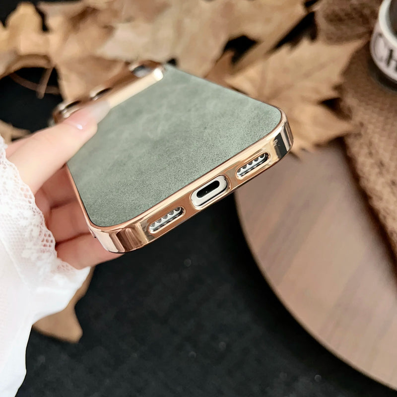 Electroplated Suede or Glitter iPhone Case-Exoticase-Exoticase