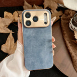 Electroplated Suede or Glitter iPhone Case-Exoticase-For iPhone 17 Pro Max-Blue-Exoticase