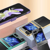 Electroplated Transparent Samsung Galaxy Z Flip Case-Exoticase-Exoticase