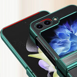 Electroplated Transparent Samsung Galaxy Z Flip Case-Exoticase-Exoticase