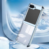 Electroplated Transparent Samsung Z Flip Case-Exoticase-