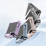 Electroplated Transparent Samsung Z Flip Case-Exoticase-