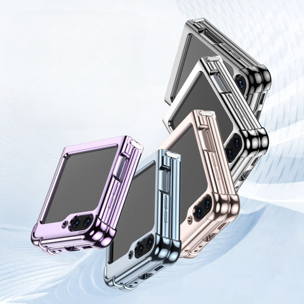 Electroplated Transparent Samsung Z Flip Case-Exoticase-Exoticase
