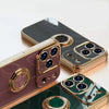 Electroplated Apple iPhone Case With Ring Holder