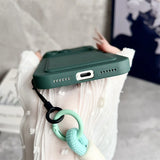 Embedded Wallet Soft Silicone iPhone Case with Strap-Exoticase-Exoticase