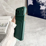 Embedded Wallet Soft Silicone iPhone Case with Strap-Exoticase-Exoticase