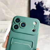 Embedded Wallet Soft Silicone iPhone Case with Strap-Exoticase-Exoticase