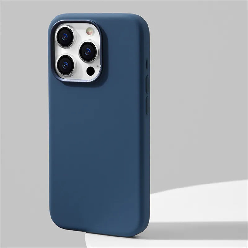 Exoticase Apple iPhone 15 Series Silicone Case with MagSafe, For iPhone 15 Plus / Dark Blue