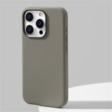 Exoticase Apple iPhone 15 Series Silicone Case with MagSafe-Exoticase-For iPhone 15 Pro Max-Gray-