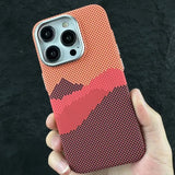 Fabric Mountain Pattern iPhone Case-Exoticase-Exoticase
