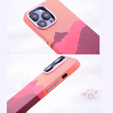Fabric Mountain Pattern iPhone Case-Exoticase-Exoticase