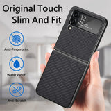 Faux Carbon Fiber Samsung Z Flip Case-Exoticase-Exoticase