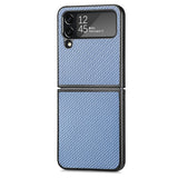 Faux Carbon Fiber Samsung Z Flip Case-Exoticase-for Samsung Z Flip 7-Blue-Exoticase