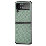 Faux Carbon Fiber Samsung Z Flip Case-Exoticase-for Samsung Z Flip 7-Green-Exoticase