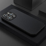 Faux Carbon Fiber iPhone Case-Exoticase-For iPhone 15 Pro Max-Black-