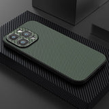 Faux Carbon Fiber iPhone Case-Exoticase-For iPhone 15 Pro Max-Dark Green-