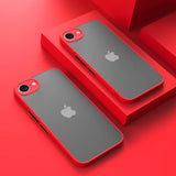 Featured Shockproof iPhone 16E Cases-Exoticase-Matte Red with Black Buttons-iPhone 16E-Exoticase