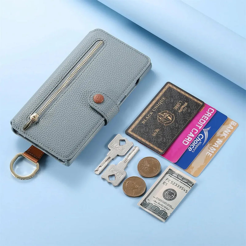 Finger Loop Samsung PU Leather Wallet Flip Case-Exoticase-Exoticase