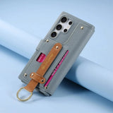 Finger Loop Samsung PU Leather Wallet Flip Case-Exoticase-Exoticase