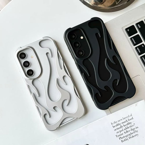 Flames Hollow Samsung Case-Exoticase-Exoticase