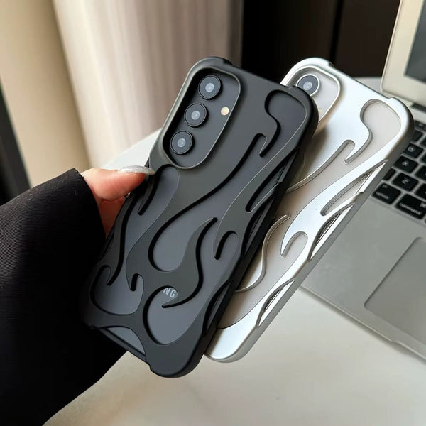 Flames Hollow Samsung Case-Exoticase-Exoticase