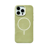Flannel Nano Fiber iPhone MagSafe Case-Exoticase-For iPhone 16 Pro Max-Matcha-Exoticase