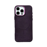 Flannel Nano Fiber iPhone MagSafe Case-Exoticase-For iPhone 16 Pro Max-Purple-Exoticase
