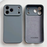 Flat Liquid Premium Soft Silicone iPhone Case-Exoticase-For iPhone 17 Pro Max-Gray-Exoticase