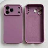 Flat Liquid Premium Soft Silicone iPhone Case-Exoticase-For iPhone 17 Pro Max-Royal Purple-Exoticase