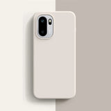 Flat Liquid Silicone OnePlus Case-Exoticase-For OnePlus 15R-Cream-white-Exoticase