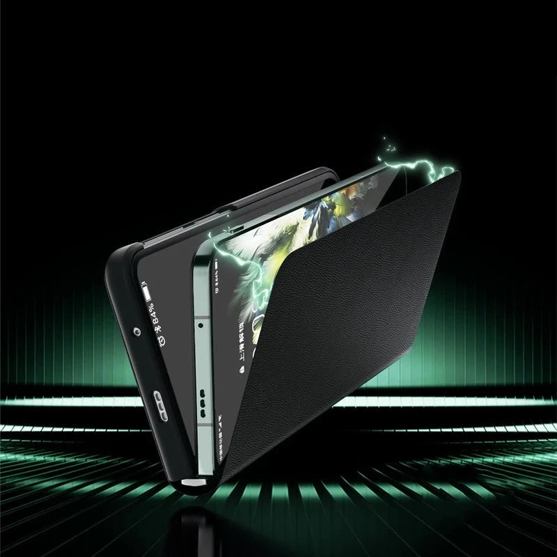 Flip Leather Shockproof Cover For OnePlus Open-Exoticase-
