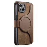 Flip n Go Detachable Apple iPhone Wallet Case-Exoticase-For iPhone 17 Pro Max-Brown-Exoticase