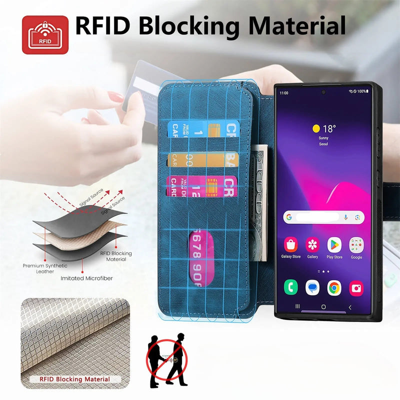 Flip n Go Detachable Samsung Wallet Case-Exoticase-Exoticase