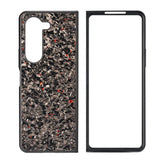 Forged Carbon Flakes Samsung Z Fold Case-Exoticase-For Galaxy Z Fold 5-Red-Exoticase